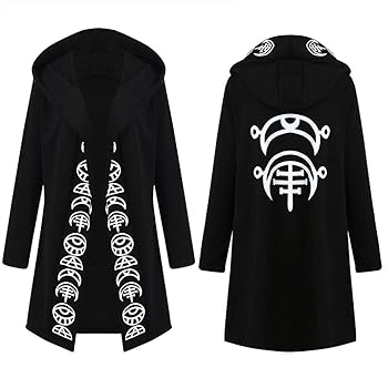 Amazon.com: Gediffwer Women Gothic Zip Up Oversized Moon
